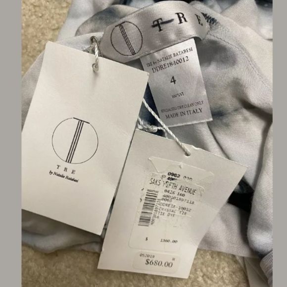 TRE BY NATALIE RATABESI CRYSTAL TIE-DYE MAXI DRESS - Picture 7 of 7